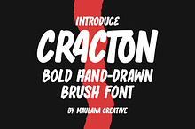 Cracton Bold Hand Drawn Brush Font