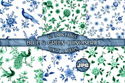 Chinoiserie Scrapbook Paper, a Background Graphic by AlexandHer Digital Art (Thumbnail 1 of 6)
