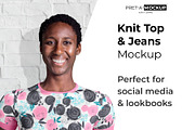 Knit Top and Jeans Mockup, a Books & Magazine Mockup by Pret-a-Mockup (Thumbnail 1 of 7)