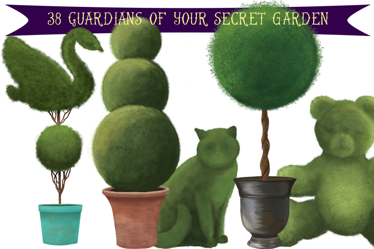 Fantastical Beast Garden Sculptures, an Illustration by Little Bunny Sunshine (Photo 5 of 10)