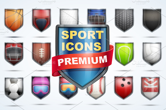 MEGA-Set Premium Icons of Sports. preview 6