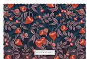 PHYSALIS GARDEN — Botanical Patterns, a Decorative Illustration by Liiafis (Thumbnail 7 of 17)