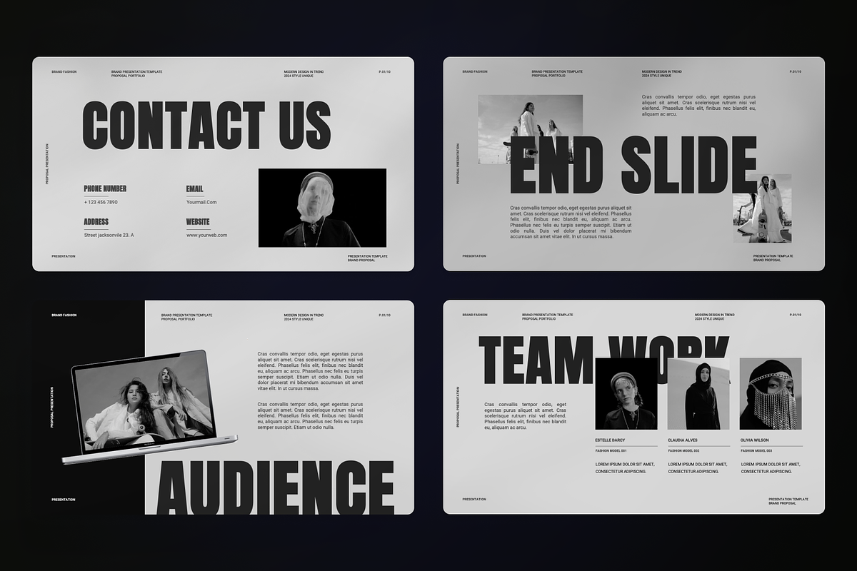 Brand Fashion Proposal Google Slide, a Presentation Template by SquidPixey (Photo 4 of 7)