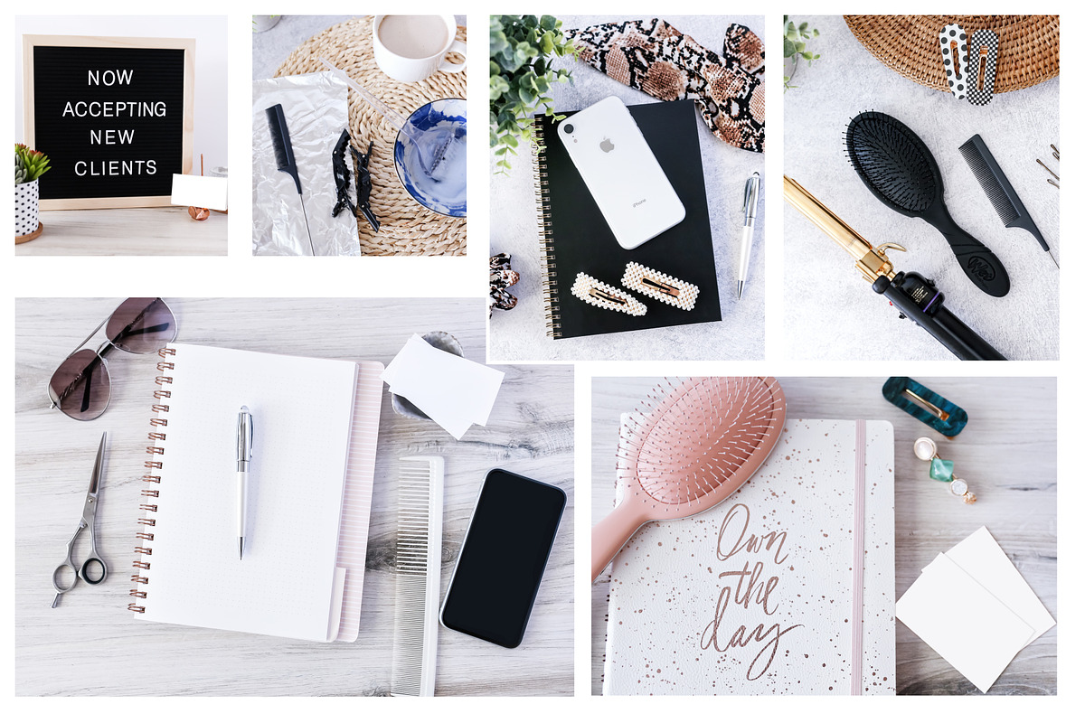 Hairstylist Bundle Stock Photos, a Beauty & Fashion Photo by SunnyTangerine Stock (Photo 2 of 7)