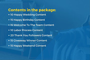 Greetings Content Facebook Posts, a Social Media Template by emcrea (Thumbnail 3 of 9)