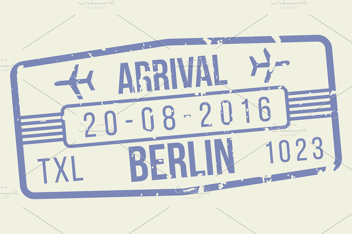Passport Stamps & Travel Visa Signs, a Transportation Illustration by Kaushal Jangid (Photo 12 of 14)