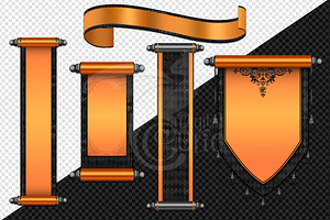 Halloween Scrolls Clipart