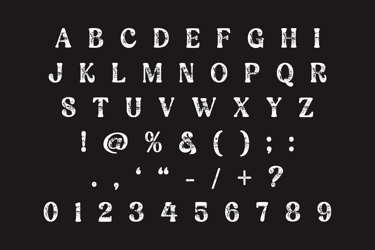 Rubber Grunge - Vintage Distressed, a Slab Serif Font by Limited.studio (Photo 6 of 6)