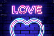 Valentines Day Neon Signboards, a Decorative Illustration by TAlex (Thumbnail 5 of 6)