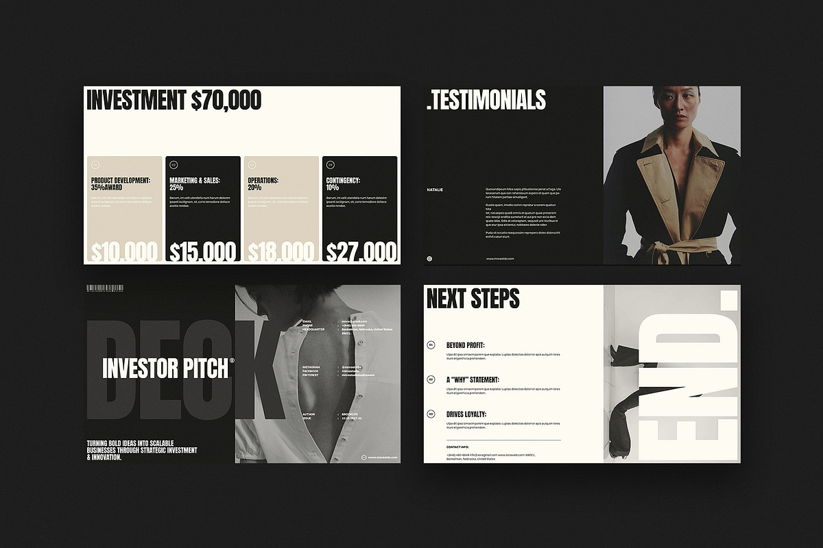 Pitch Deck Presentation Template, a Presentation Template by Studio Monova (Photo 15 of 15)