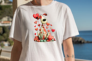 Whimsical Valentines Day Dogs Clipar, an Illustration by SVGArt (Thumbnail 3 of 8)