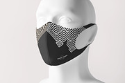 Face Mask Mock-up 3, a Mask Mockup by Yogurt86 (Thumbnail 5 of 12)