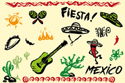 Mexico hand drawn elements, a Food Illustration by naum_studio (Thumbnail 2 of 2)
