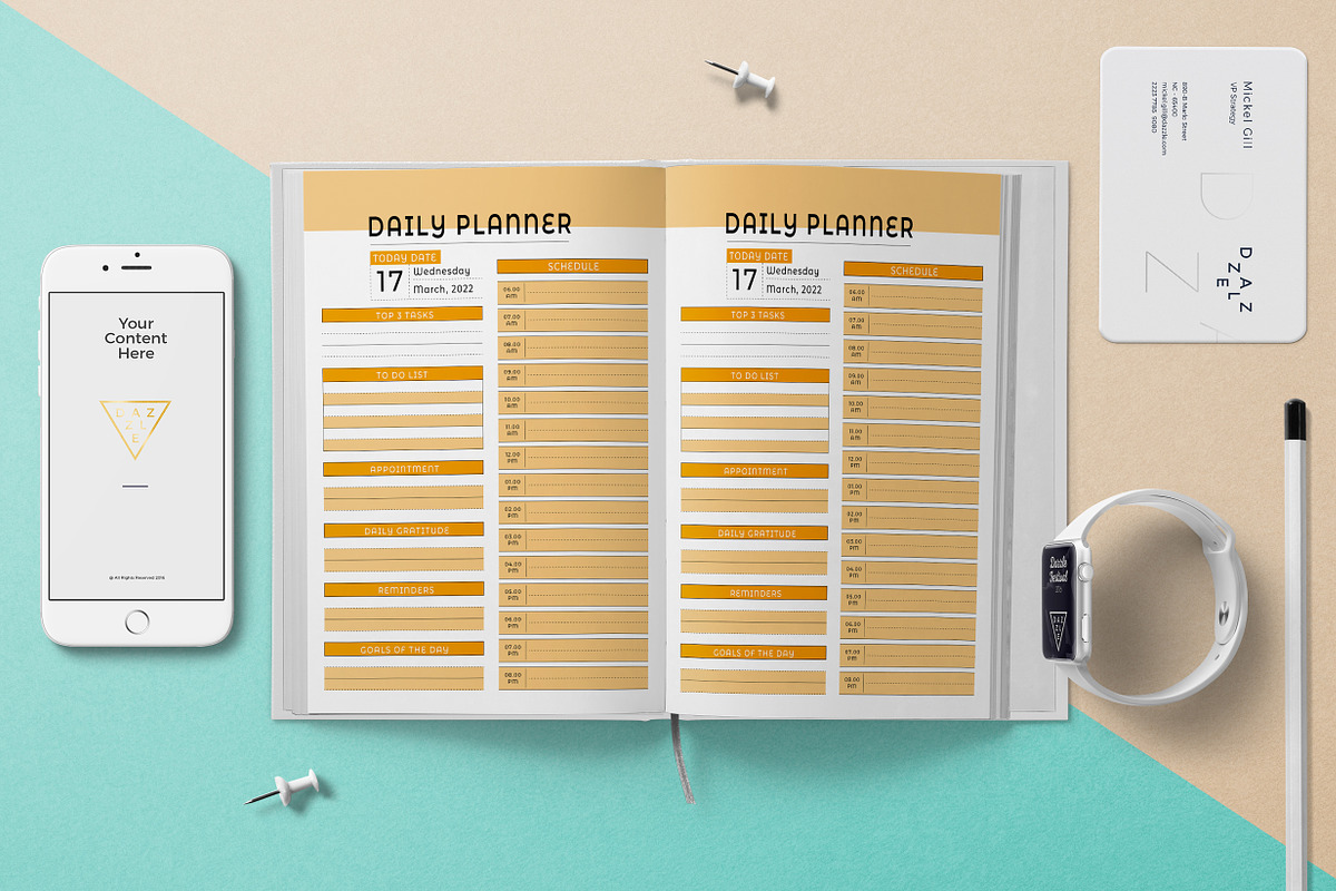 Editable Planner & Agenda, a Stationery Template by obayes (Photo 2 of 10)