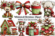 Whimsical Christmas Clipart, an Illustration by Dream Creation (Thumbnail 1 of 5)