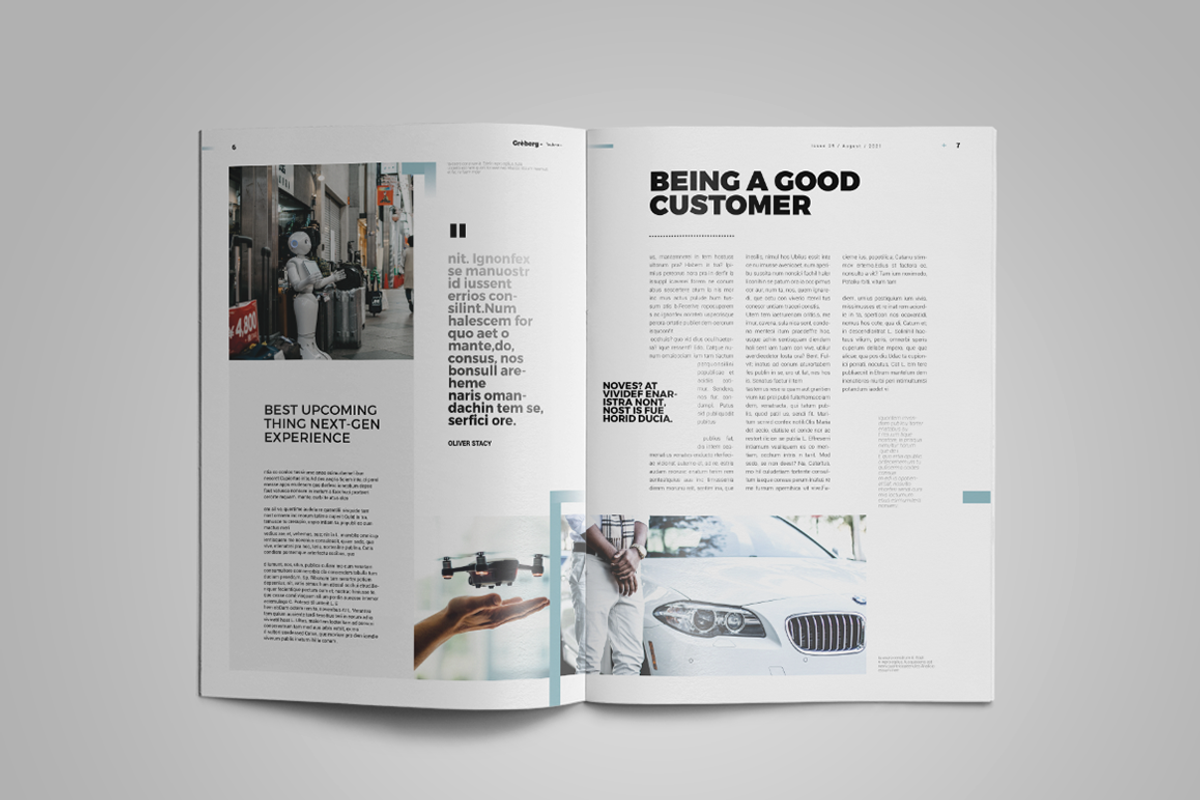Greberg | Magazine Template, a Magazine Template by spidergraph (Photo 3 of 11)