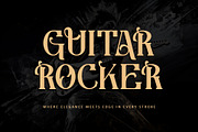 Guitar Rocker, a Serif Font by Letterara (Thumbnail 1 of 15)