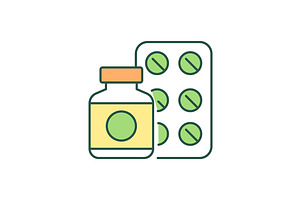 Medications RGB Color Icon