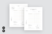 Printable Modern Invoice Template, a Stationery Template by Axpand (Thumbnail 2 of 6)