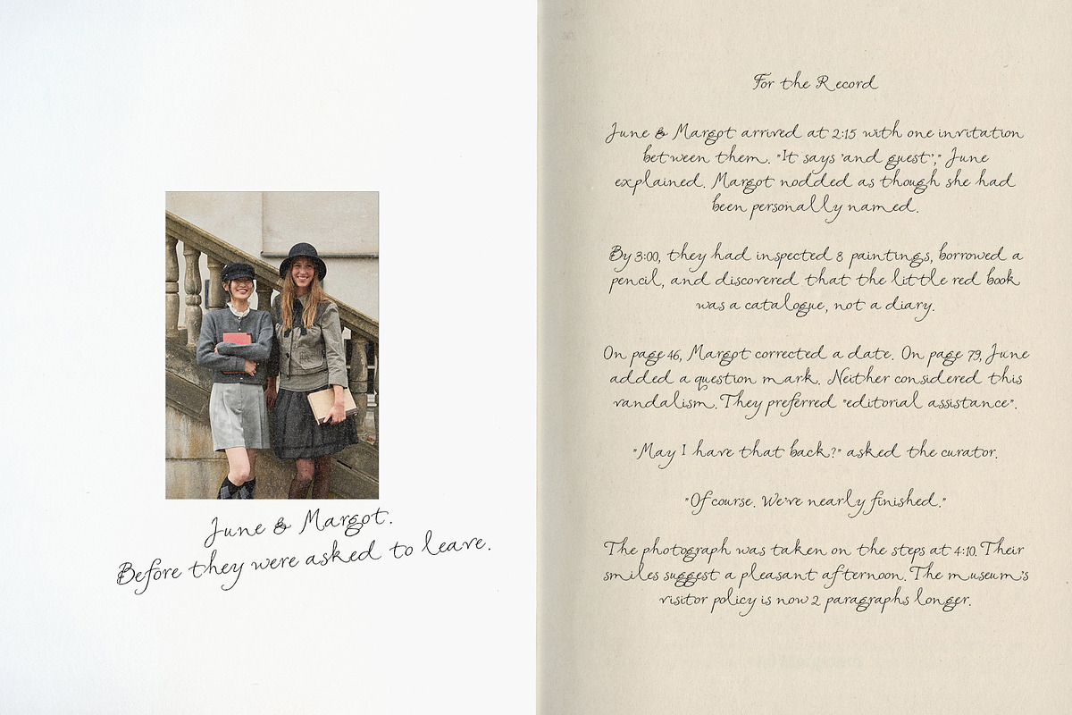 Possible Trouble: Textured Script, a Script Font by Mneme (Photo 4 of 8)