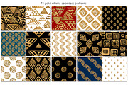 GOLD ETHNIC patterns. Hand painted., a Pattern Graphic by xgart (Thumbnail 3 of 7)