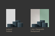 5 Podium with Transparent Background, a Background Graphic by faustudio (Thumbnail 2 of 7)