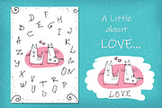 Koto-Letters - Alphabets+cats, a Decorative Illustration by Zooza Art (Thumbnail 5 of 9)