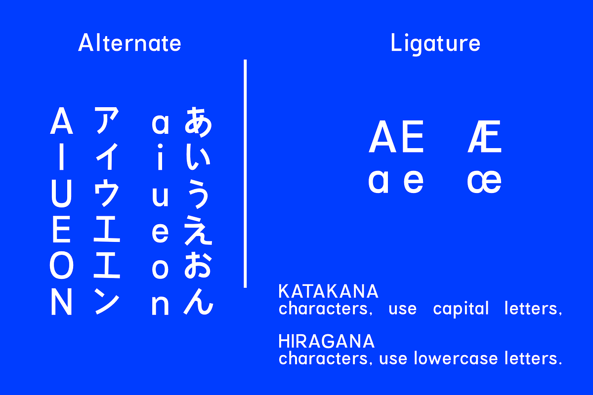 Hagumi - with Katakana and Hiragana, a Font by zamjumps (Photo 9 of 12)