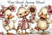 Cute Duck Spring Mood Clipart Png, an Illustration by Craft Nest (Thumbnail 1 of 11)