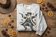 Cowboy Santa PNG, Western Christmas, an Illustration by SharpMarketplace (Thumbnail 3 of 3)