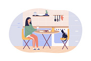 Women’s Daily Life Clipart Bundle, a Food Illustration by IRSYART (Thumbnail 3 of 10)