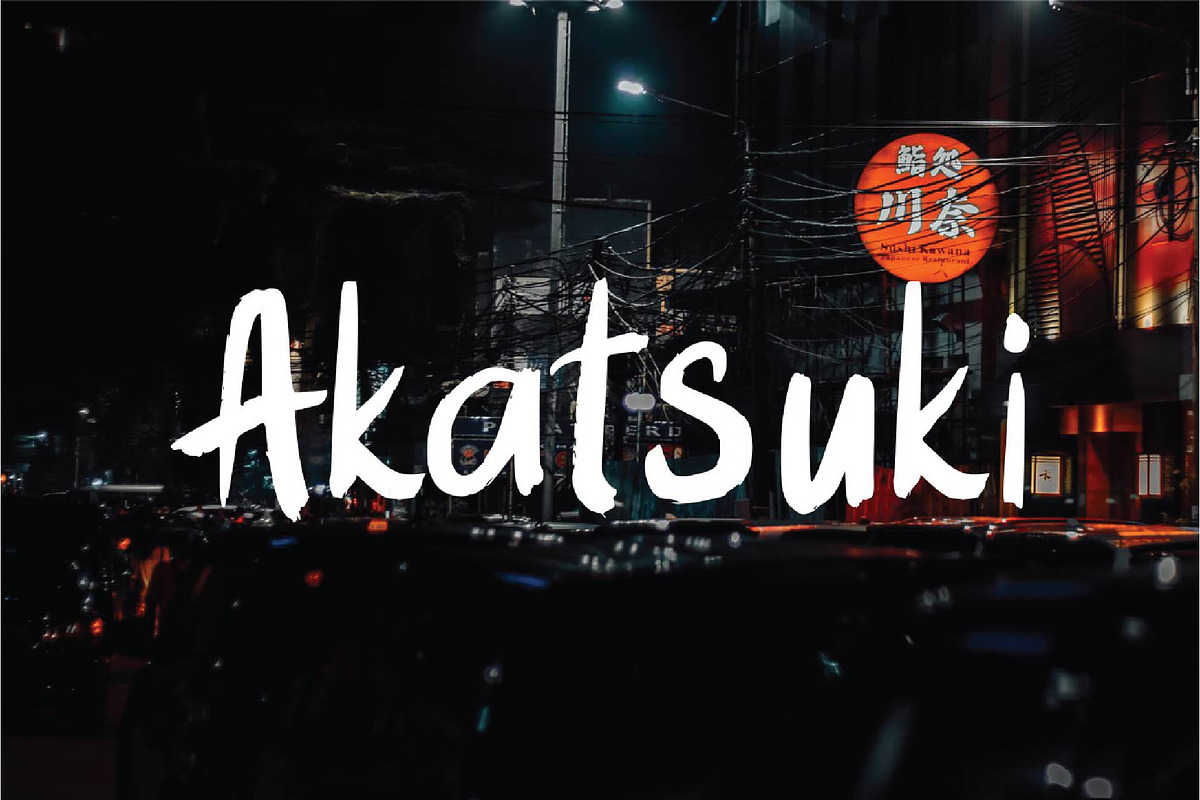 Haruko - Brush Font preview 4