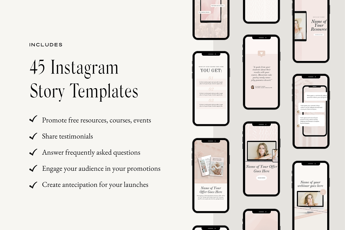 Instagram Post & Story Bundle Canva, a Social Media Template by Pixel & Flow (Photo 4 of 7)