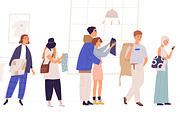 People in queue at clothing store, a Person Illustration by Good Studio (Thumbnail 2 of 3)