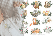 Woodland animal watercolor set, an Animal Illustration by Love Watercolor Store (Thumbnail 2 of 15)