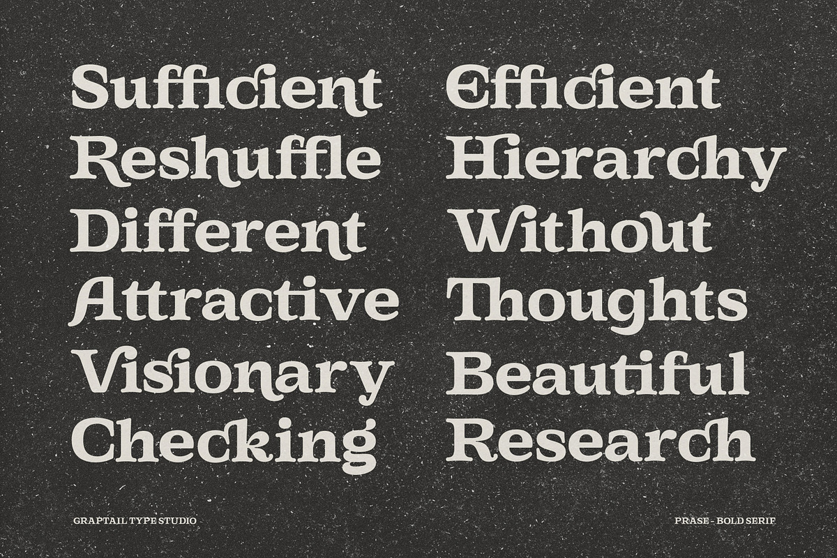 Gts Prase - Bold Serif, a Serif Font by Graptail (Photo 6 of 11)