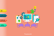 Set of business and starup concepts., a Work Illustration by julia_musdotter (Thumbnail 6 of 22)