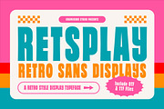Retsplay, a Font by graphicook (Thumbnail 1 of 10)