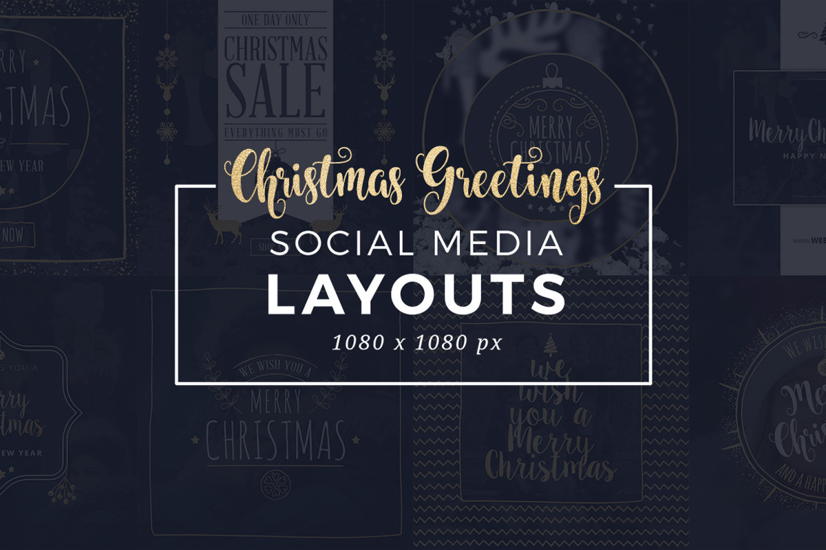 Christmas Social Media Layouts, a Templates & Theme by Medialoot (Photo 1 of 6)