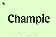 Champie; Soft Serif Font Family, a Serif Font by Eko Bimantara (Thumbnail 1 of 13)