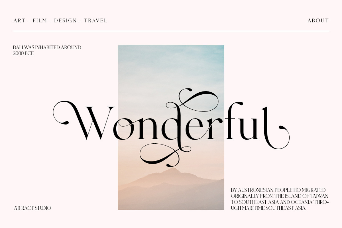 Kimberlie Display, a Serif Font by Attract Studio (Photo 5 of 18)