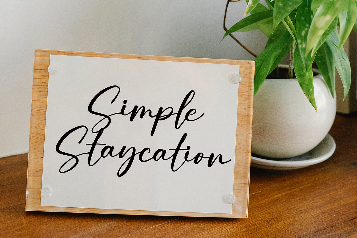 Calligraphy, a Sans Serif Font by FreshTypeINK (Photo 6 of 7)
