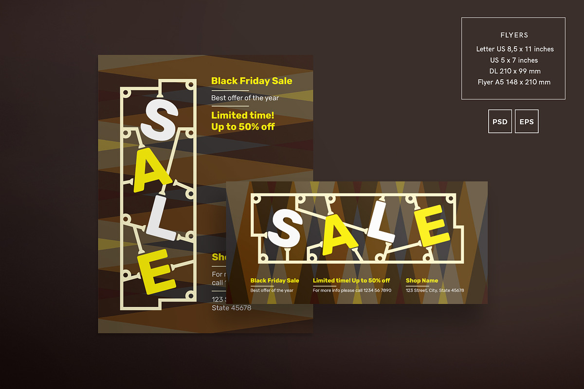 Black Friday Flyer Template Bundle, a Flyer Template by Amber Graphics (Photo 16 of 19)