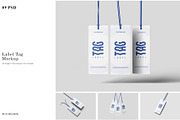 Label Tag Mockup, an Advertising Mockup by scribrostudio (Thumbnail 1 of 10)