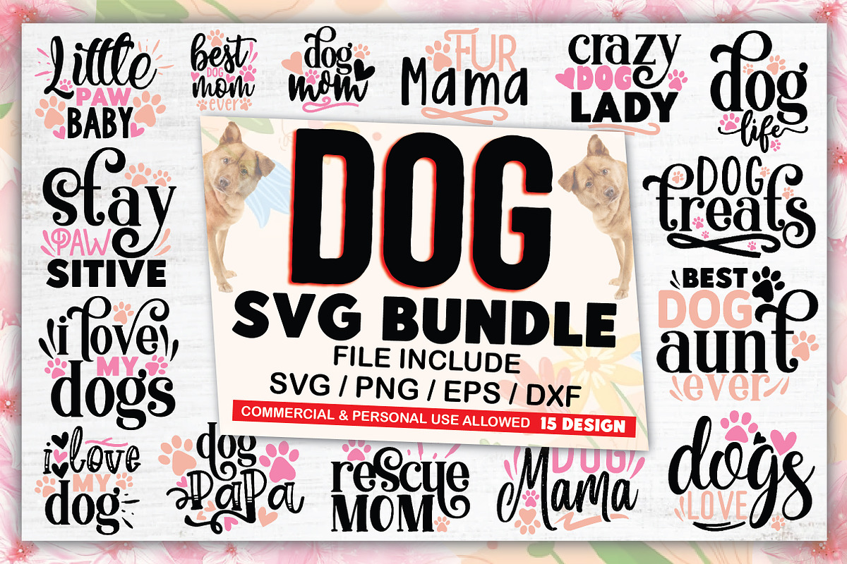 Dog SVG Bundle, a Graphic by crafthome