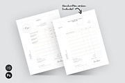 Printable Modern Invoice Template, a Stationery Template by Axpand (Thumbnail 3 of 6)