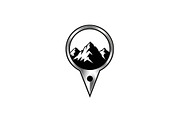 Mountain Location Pin Icon Set, a Graphic by hafijul (Thumbnail 6 of 11)