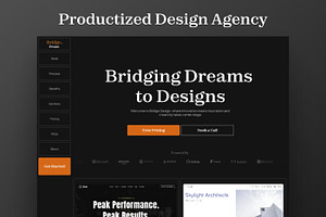 Bridge - Design Agency Template, a Landing Page Template by THdesign