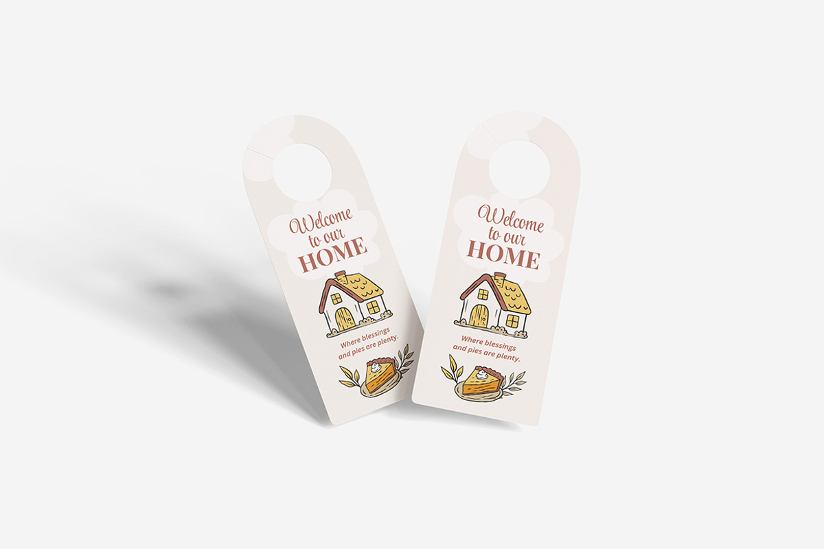 Door Hanger Mockup, a Product Mockup by MrLetters (Photo 3 of 5)