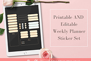 Daily weekly Planner Stickers Vector, an Illustration by RimzStudio (Thumbnail 2 of 3)